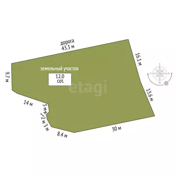 Дом в Петропавловск-Камчатский, Приморская улица (41.9 м)