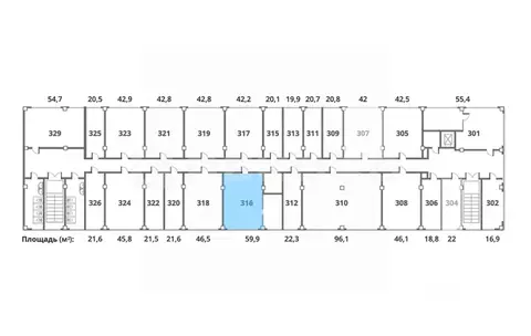 Офис в Санкт-Петербург Смоленская ул., 9 (60 м)