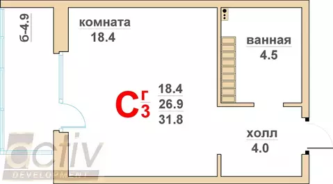 1-к кв. Свердловская область, Верхняя Пышма Гранд Успенский жилой ...