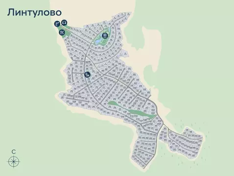 Участок в Ленинградская область, Выборгский район, Первомайское с/пос, ...