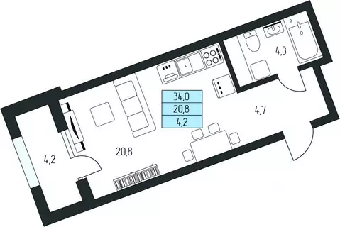 Студия Карачаево-Черкесия, Зеленчукский район, с. Архыз  (31.9 м)