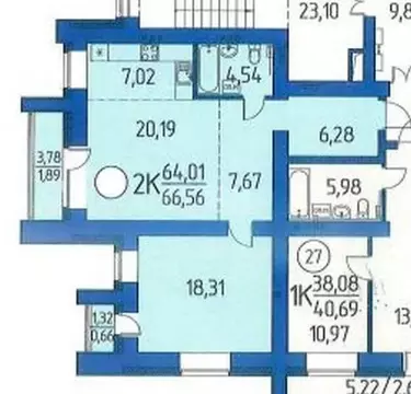 2-комнатная квартира: Кисловка, микрорайон Левобережный, улица Василия ...