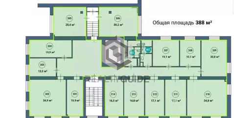Офис в Москва Верхняя Красносельская ул., 17АС1б (388 м)