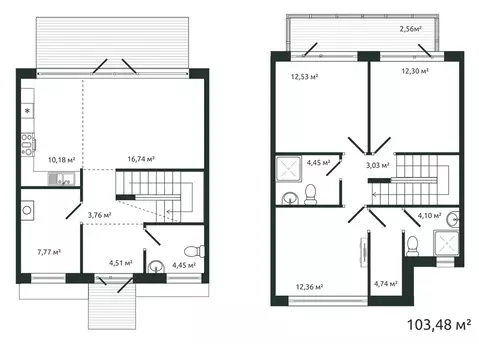 4-комнатная квартира: Ленинское, Советская улица, 2 (103.48 м)