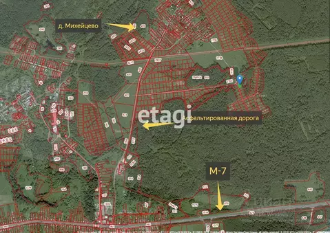 Участок в Владимирская область, Петушинский муниципальный округ, д. ...