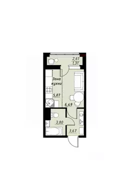 Студия Тамбовская область, Тамбов Телецентр мкр, Строганов жилой ...