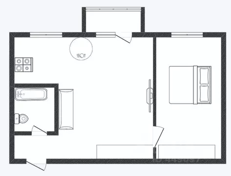 2-к кв. Смоленская область, Смоленск ул. Попова, 4 (44.4 м)