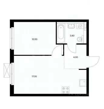 1-к кв. Ярославская область, Ярославль ул. Лескова, 44 (35.6 м)