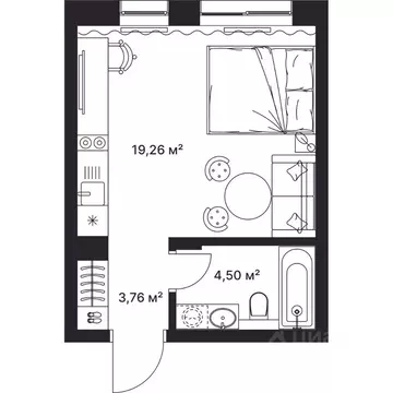 Студия Владимирская область, Киржач ул. Свердлова, 10А (27.5 м)