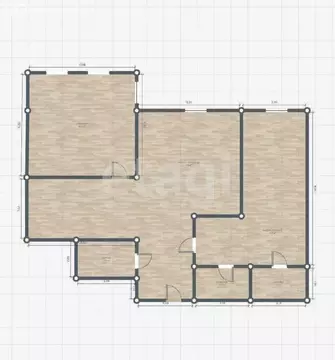 2-комнатная квартира: Энгельс, Пристанская улица, 85 (73 м)