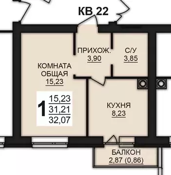 1-к кв. Ивановская область, Ивановский район, Богданихское с/пос, д. ...