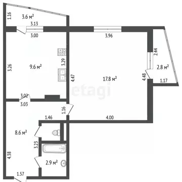 1-к кв. Орловская область, Орел Артельный пер., 6А (45.0 м)