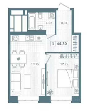 1-к кв. Ханты-Мансийский АО, Нефтеюганск 9А мкр, Прибрежный Парк жилой ...