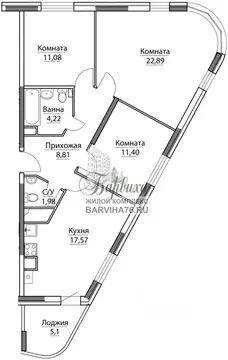 3-к кв. Ярославская область, Ярославский муниципальный округ, пос. ...