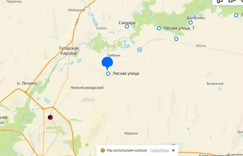 Участок в Оренбургская область, Сакмарский район, Беловский сельсовет, ...