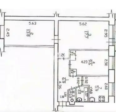 3-комнатная квартира: Воронеж, Липецкая улица, 122 (56 м)