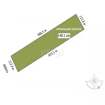 Участок в Крым, Черноморский район, Оленевское с/пос, с. Оленевка  ...