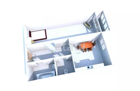 1-к кв. Сахалинская область, Южно-Сахалинск Комсомольская ул., 237А ...