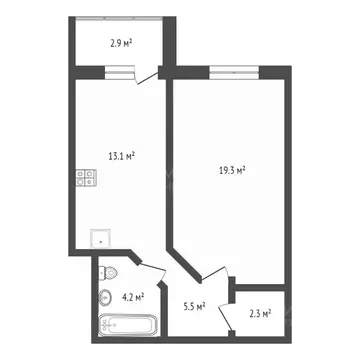 1-к кв. Тюменская область, Тюмень ул. Червишевский Тракт, 58 (42.5 м)