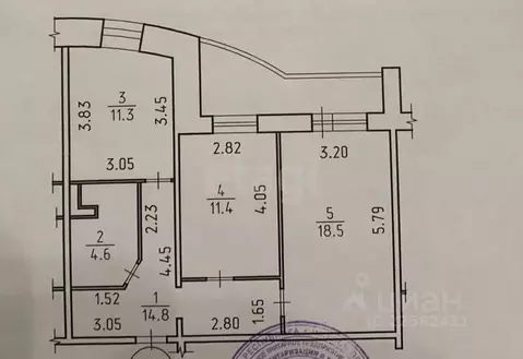2-к кв. Удмуртия, Ижевск Нижняя ул., 18 (60.6 м)
