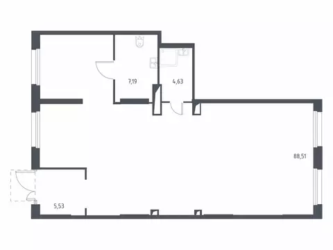 Помещение свободного назначения (105.6 м)