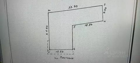 Участок в Омская область, Калачинск Почтовая ул. (5.0 сот.)