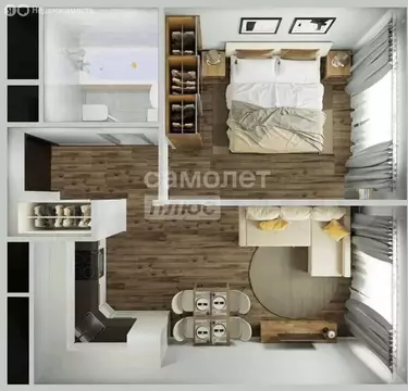1-комнатная квартира: Красногорск, Александровская улица, 4 (34.5 м)