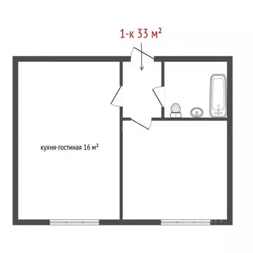1-к кв. Свердловская область, Березовский ул. Старателей, 15 (33.5 м)