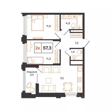 2-к кв. Свердловская область, Нижний Тагил 1-й кв-л, Александровский ...