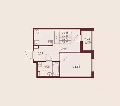 1-к кв. Ленинградская область, Мурино Всеволожский район, Мурино Спэйс ...