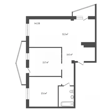3-к кв. Красноярский край, Красноярск ул. Чернышева, 4 (81.6 м)