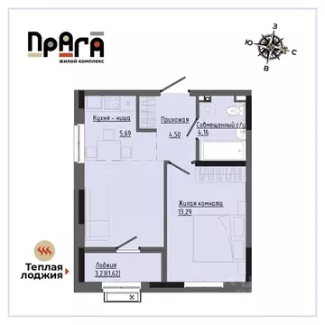 1-к кв. Удмуртия, Ижевск Комсомольская ул., 83 (39.1 м)