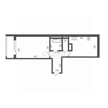 1-к кв. Мордовия, Саранск ул. Фурманова, 55 (39.4 м)