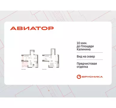 2-комнатная квартира: Новосибирск, улица Аэропорт, 90 (101.01 м)