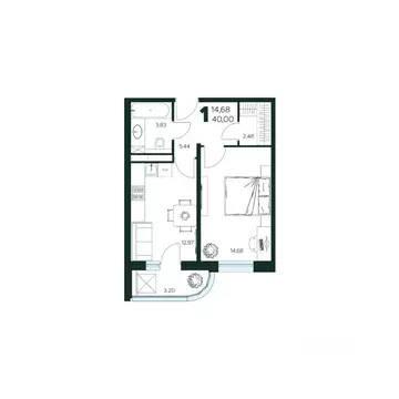 1-к кв. Московская область, Химки Сходня мкр, Первомайская ул., ...