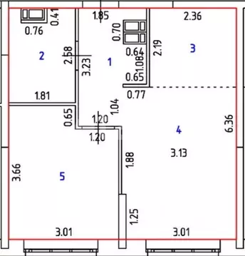 1-к кв. Тюменская область, Тюмень ул. Первооткрывателей, 8 (37.3 м)