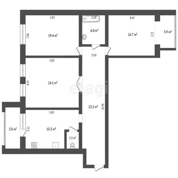 3-комнатная квартира: Самара, Красноармейская улица, 70 (111 м)