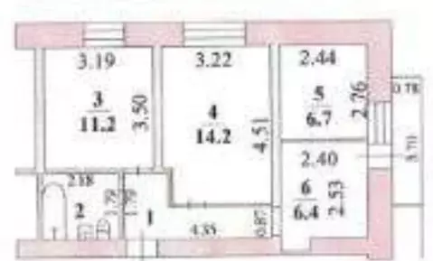 2-к кв. Липецкая область, Липецк ул. Космонавтов, 90 (47.2 м)