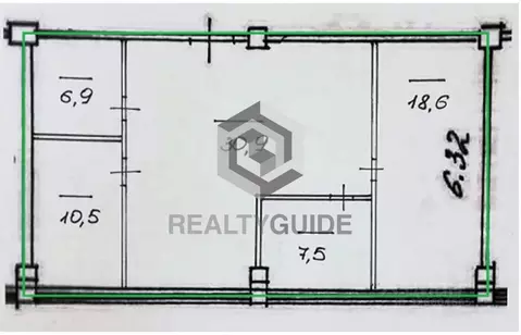 Офис в Москва Басовская ул., 16С1 (74 м)