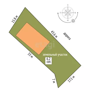 Дом в Мирное, Долинная улица (116.5 м)