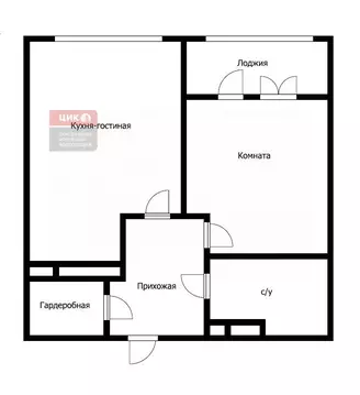 1-комнатная квартира: Рязань, Московское шоссе, 3 (44.82 м)