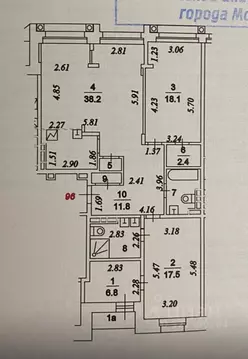 3-к кв. Москва ул. Маршала Рыбалко, 2к3 (107.5 м)