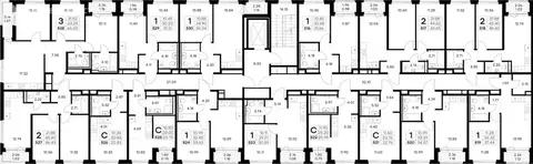 1-комнатная квартира: Новоселье, ЖК Глоракс Новоселье (33.63 м)