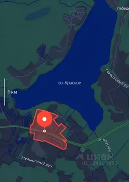 Участок в Ленинградская область, Приозерский район, Красноозерное ...