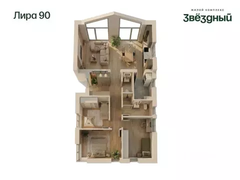 Дом, 90 м