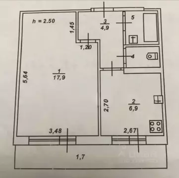 1-к кв. Тверская область, Тверь пл. Славы, 2 (33.5 м)