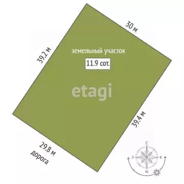 Участок в Ростовская область, Азов Азовский район, Соловьиный пер. ...