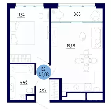 1-к кв. Рязанская область, Рязанский муниципальный округ, с. Дядьково ...
