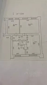 3-к кв. Смоленская область, Смоленск просп. Гагарина, 12а (53.0 м)