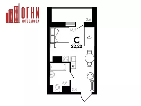 Студия Нижегородская область, Нижний Новгород Коломенская ул., 8к4 ...